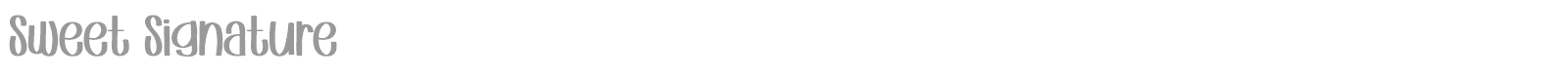 Sweet Signature font preview
